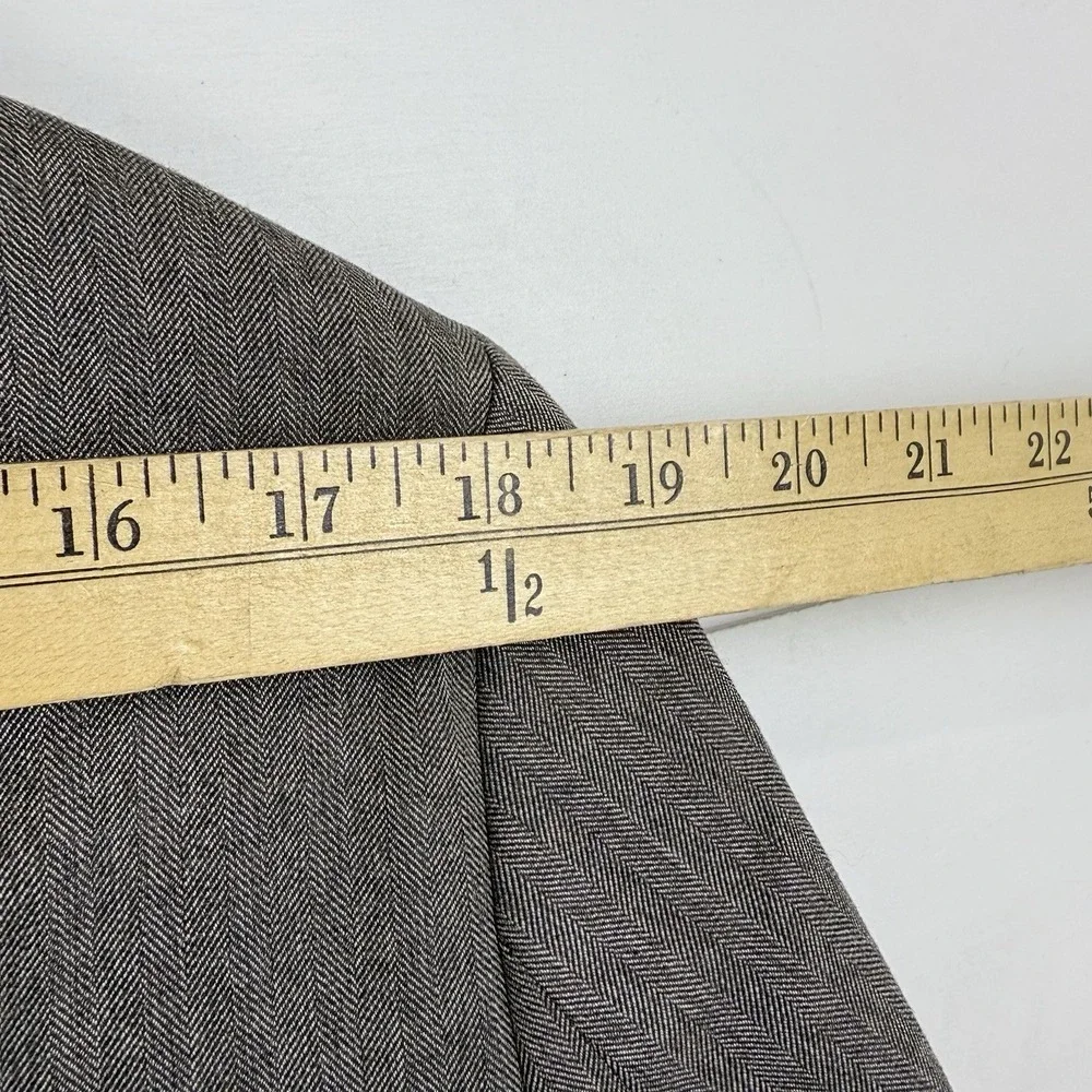 BANANA REPUBLIC TAILORED SLIM‎ FIT HERRINGBONE MUSHROOM BLAZER Men 42R